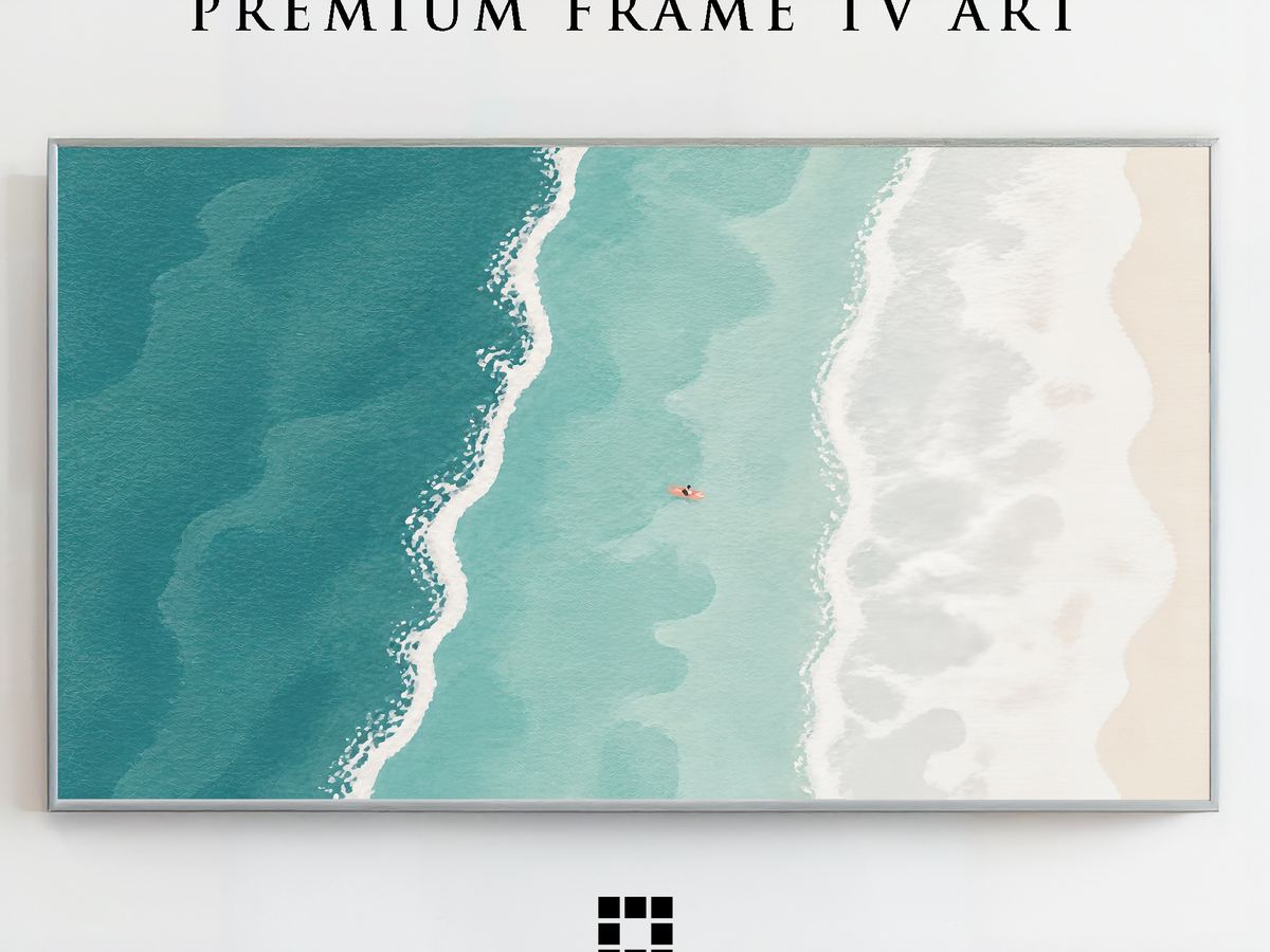 Aerial beach scene